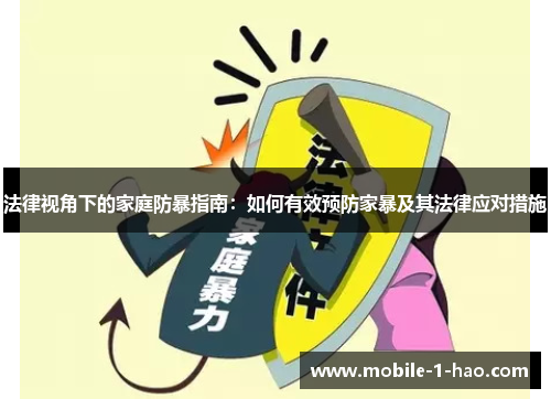 法律视角下的家庭防暴指南：如何有效预防家暴及其法律应对措施